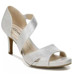 Elegant Silver High Heel Sandals